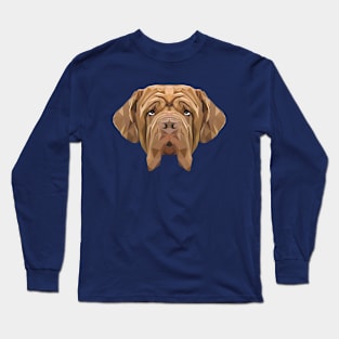 Neapolitan Mastiff Low Poly Art Long Sleeve T-Shirt